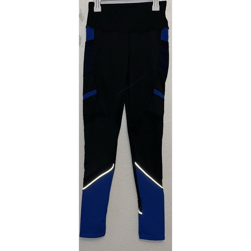 YiTong Workout Yoga Leggings Women Sz S/M Black/Blue